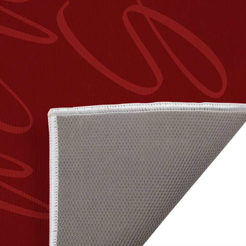 Tapis d'entrée In the meadow, 17" W x 24" L, Rouge