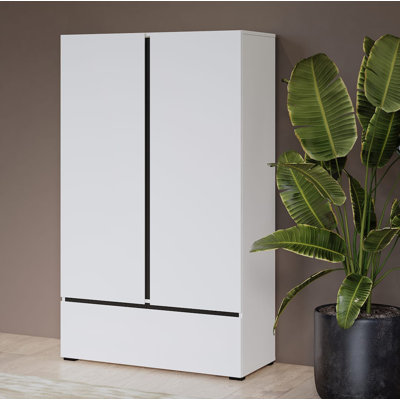 Shamiah 2 Door Manufactured Wood Wardrobe