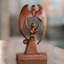 Figurine en bois femme et ange Langlie