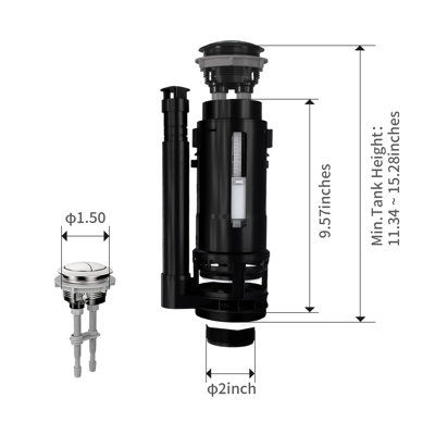 Dual Flush Valve Toilet Repair Kit