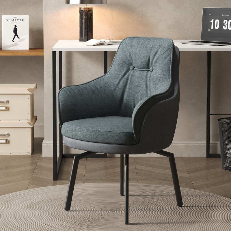 Fauteuil de salle à manger 17,7 po H 2,7 po, Noir