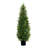 4ft Artificial Cedar Topiary Trees, Set of 2, Faux Evergreen Potted Plants for Outdoor Front Porch & Home Decor-621673479