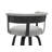 26'' Upholstered Swivel Counter Stool With Back And Bentwood Legs For Kitchen Island-1461584182