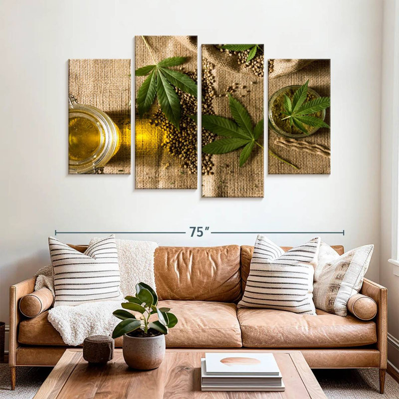 Senne Marijuana Hemp, 42" H x 68" W