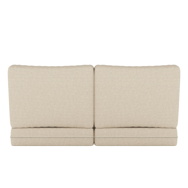 Sunbrella® Outdoor Loveseat Seat / Back Cushion, Sunbrella Bliss Sand