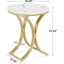 Table d'appoint pour canapé polyvalente, table de bout ronde chic, table basse étroite