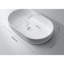 24 po Lavabo de salle de bain rectangulaire blanc - Matériau d'installation au-dessus du comptoir pour décolorer les surfaces lisses, impact et finition délicate-1843055592