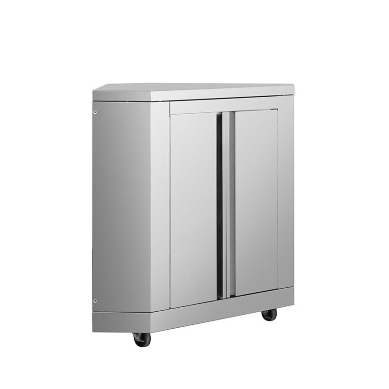 Armoire de coin d'extérieur en acier inoxydable