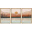 «Sun Mountain Landscape Nature Landscape Decor Abstract on Canvas», reproduction de 3 pièces-94433991-94433987