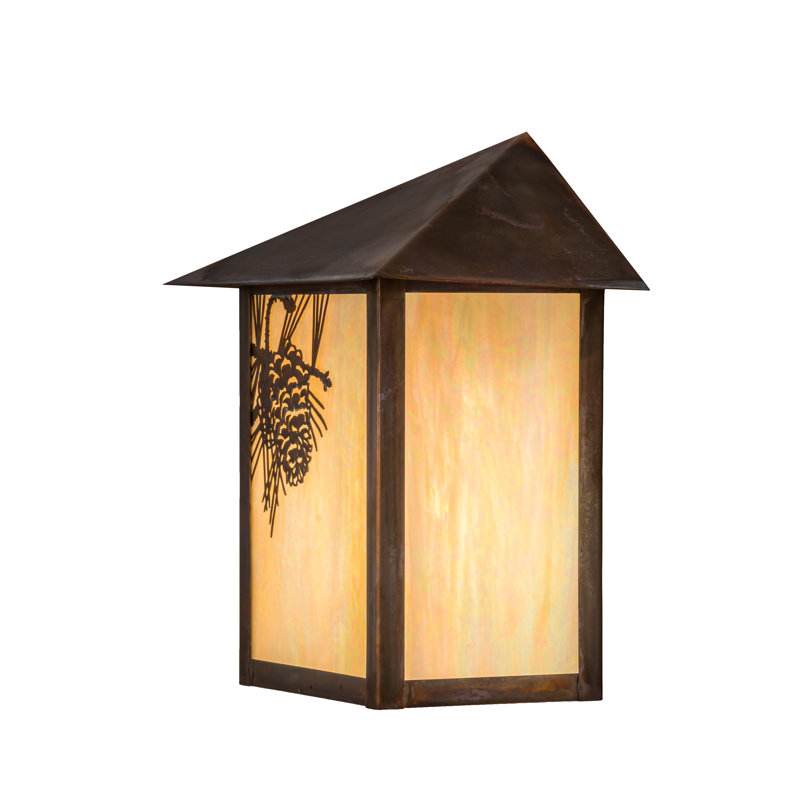 Seneca Winter Pine Outdoor Wall Lantern