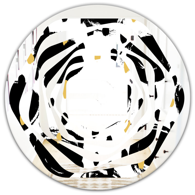 Miroir mural Whirl, H 23,6 po x l 23,6 po