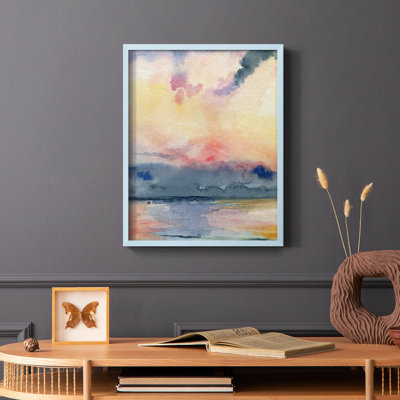 Prism Seascape II, reproduction encadrée - bois massif