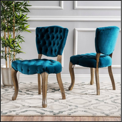 Chaise de salle à manger capitonnée de luxe avec siège et dossier rembourrés épais pour un confort ultime et une expérience culinaire élégante