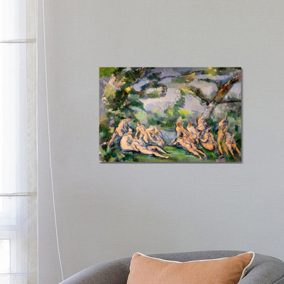 Bathers 1 by Paul Cezanne - Wrapped Canvas Painting