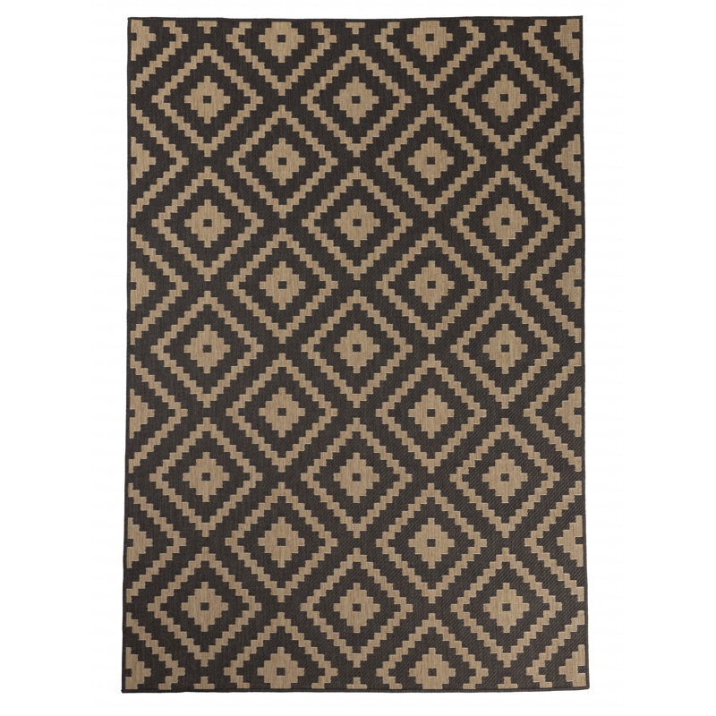 Tapis décoratif extérieur gris anthracite Furnish My Place, Rectangle 5 pi 3 po x 7 pi 6 po