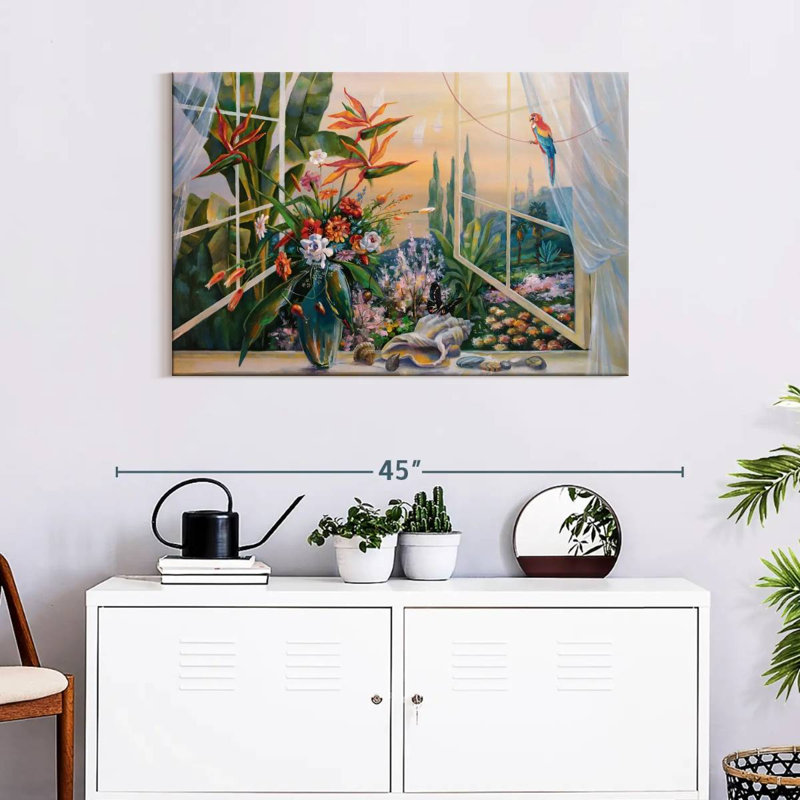 Lilie Window, 24" H x 36" W