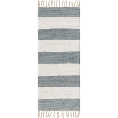 Rinker Cotton Striped Indoor Rug