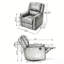 Fauteuil inclinable coulissant avec pivot