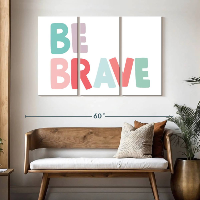 Imprimé Tergel Be Brave, H 32 po x l 50 po