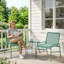 Outsunny 3 Piece Rattan Bistro Set Patio Set with 2 Chairs-1134430759