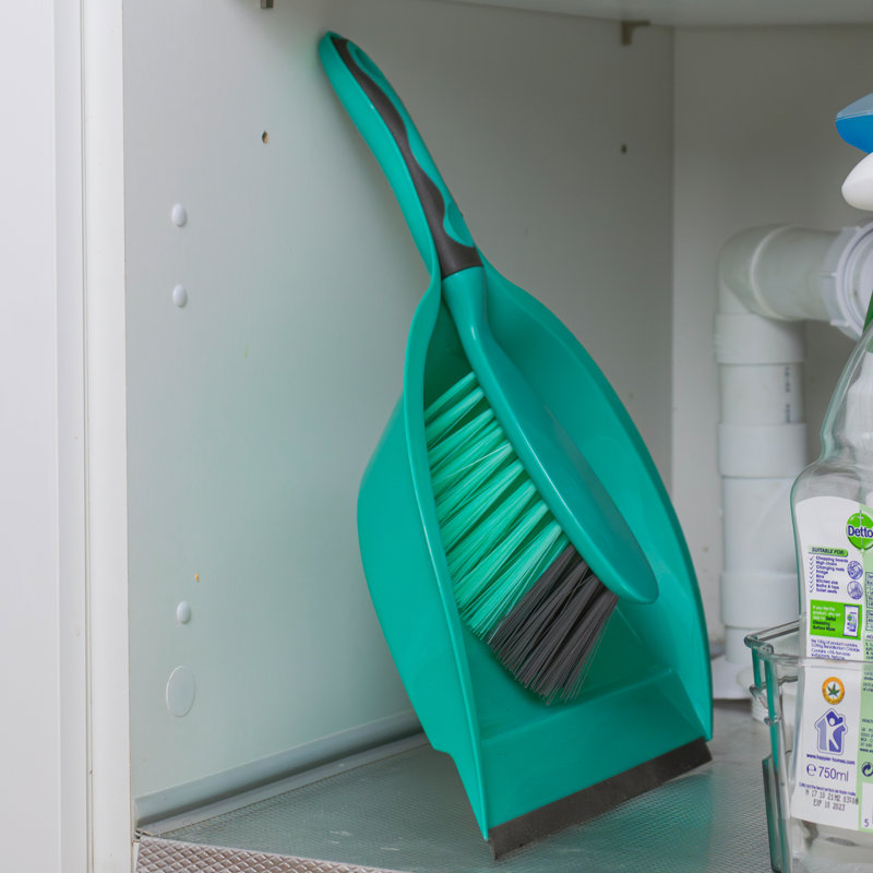 Cynne Dustpan And Brush, Turquoise