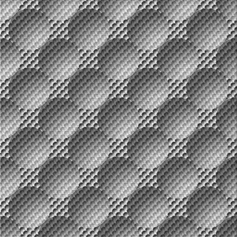 Tapis zone grise à motifs, Carré 7 pi