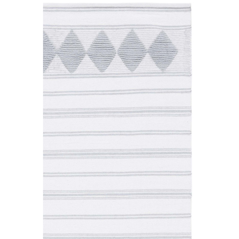 Breckenridge Flat Weave Cotton Geometric Rug, Rectangle 8' x 10'