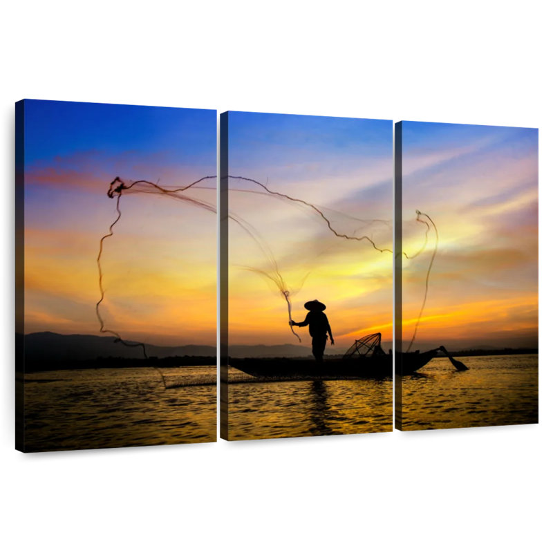 Filet de pêche Senne Fisherman, H 24 po x l 38 po