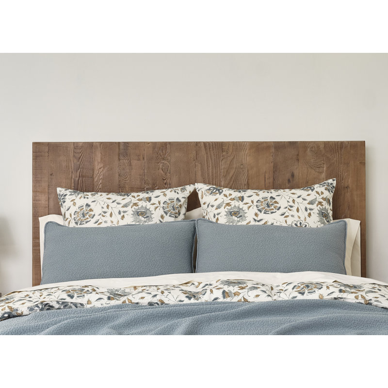 Cascade Organic Matelasse Sham, Standard, Lagoon