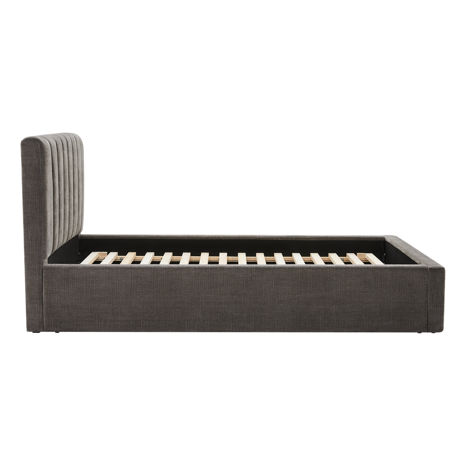 Delmar Linen Upholstered Bed, Queen, Selene Stone