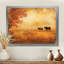 Vaches dans les champs d'automne II - campagne, art mural-173561740-173561731-173561748