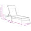 vidaXL Sunlounger Steel Outdoor Lounger Modern