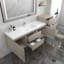 Ensemble de meuble-lavabo mural simple 79 po Moreno Bailey-87461433