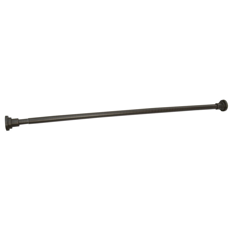 Tringle de rideau de douche à tension ajustable Classic Classic pour salle de bain, 76 po, Nickel satiné