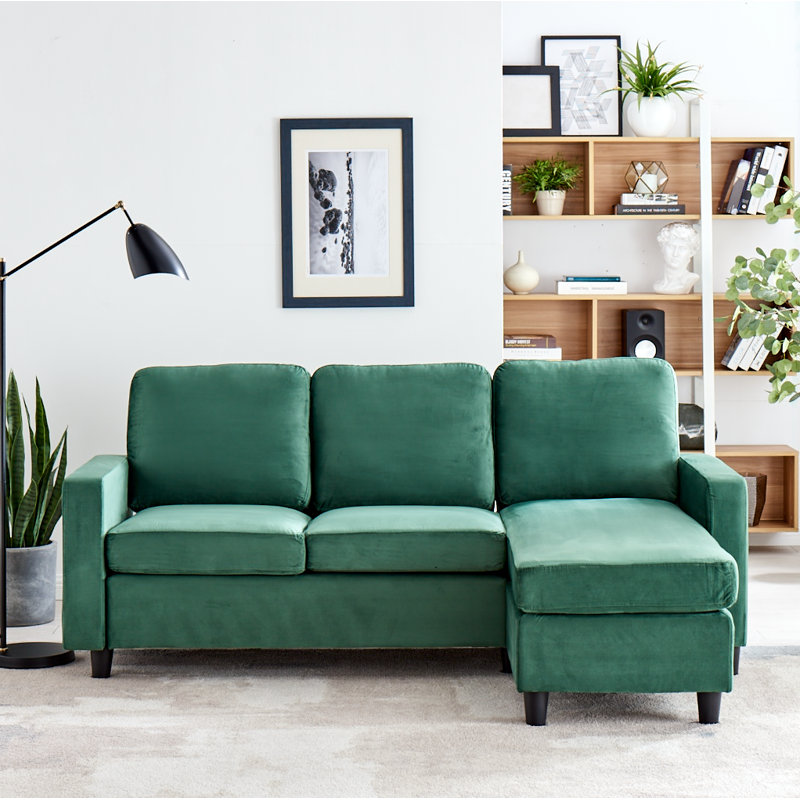 Bilski 3 Seater Velvet Sofa & Chaise