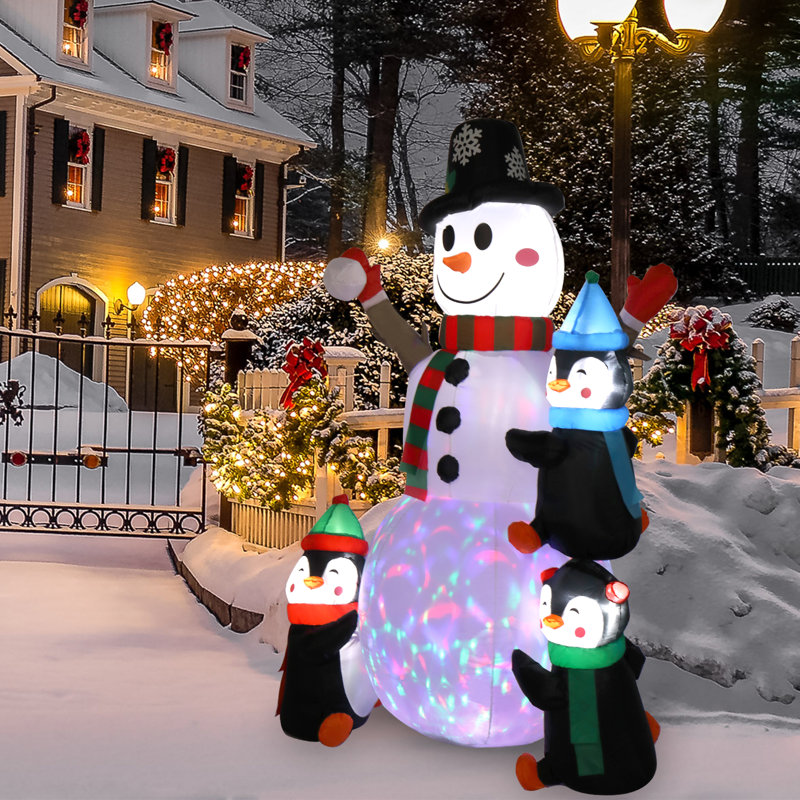 Bonhomme de neige de Noël gonflable