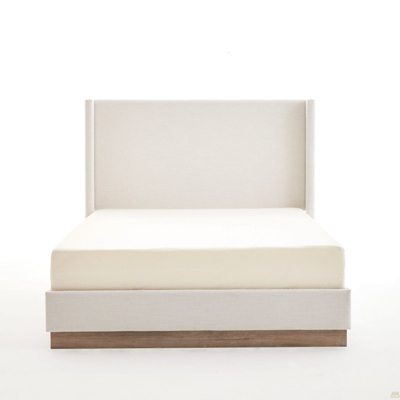 Black Upholstered Twin Panel Bed