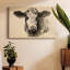 Toile tendue I-Gallery Charcoal Cow-1533464688