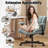 Criss Cross Home Office Chair With Adjustable Backrest,Swivel Wheels And Adjustable Armrest-1573392264