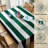Caius Cabana Stripe Rectangular Washable Polyester Tablecloth for Dining Linen-798323597
