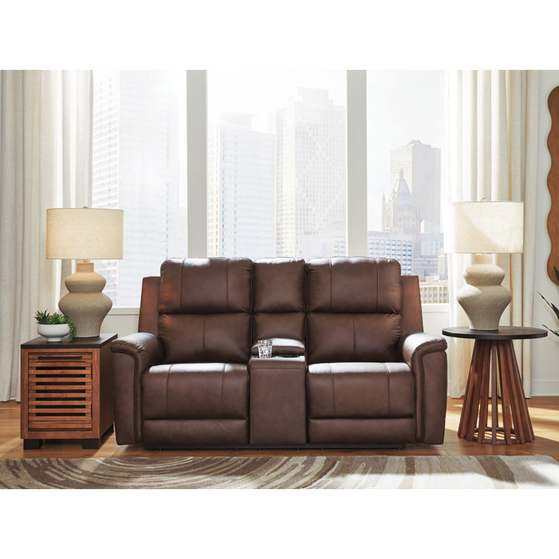 Ascencio Power Reclining Loveseat With Console