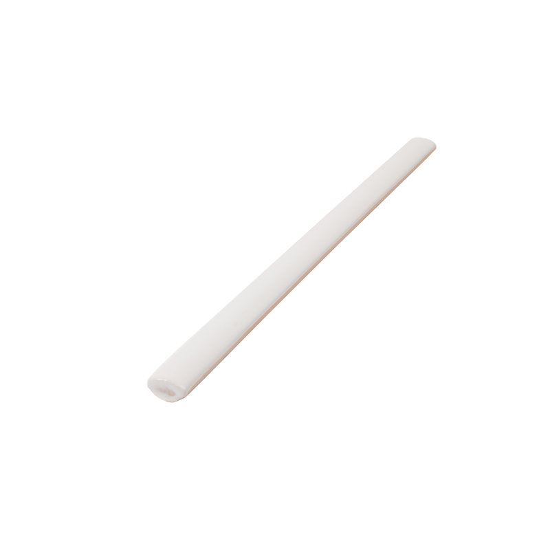 Silken Glossy White Ceramic Pencil Tile Trim 7.9'' x 0.5''