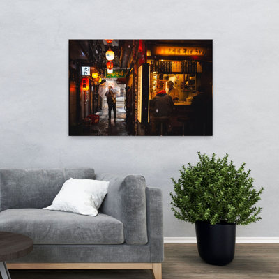 Dashiell Contemporary Art Abstract Contemporary City Architecture Wall Art - Wrapped Canvas Print