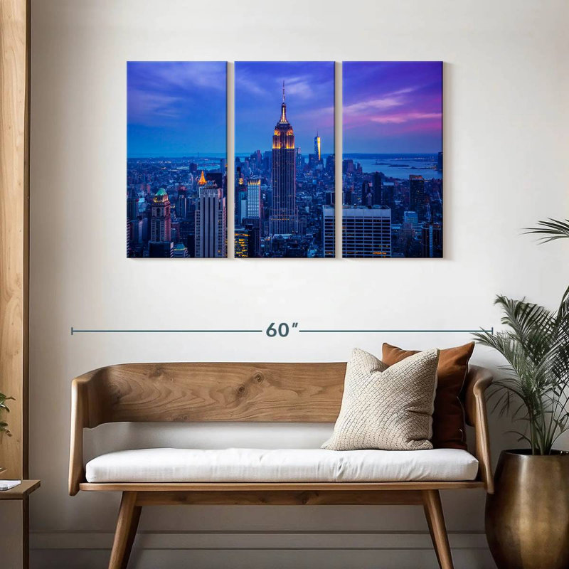 Lilie Dusky Empire State Building, H 28 po x l 45 po