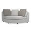 I'm Shelf-ish Barrel Chair Chair with Ottoman-114657508