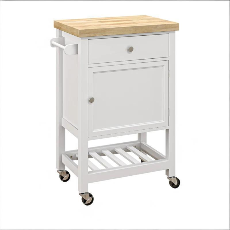 Mobile Kitchen Island (Not Include Stools)