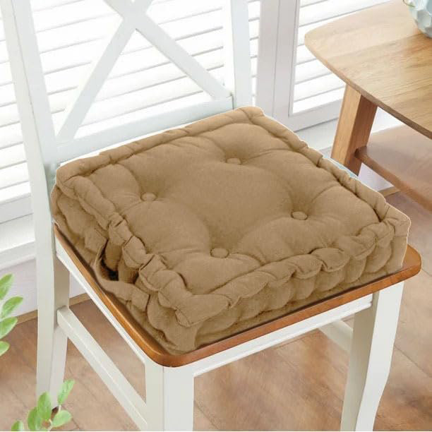 Samyo 45x45+10cm Box Cushion Seat Cushion, Beige