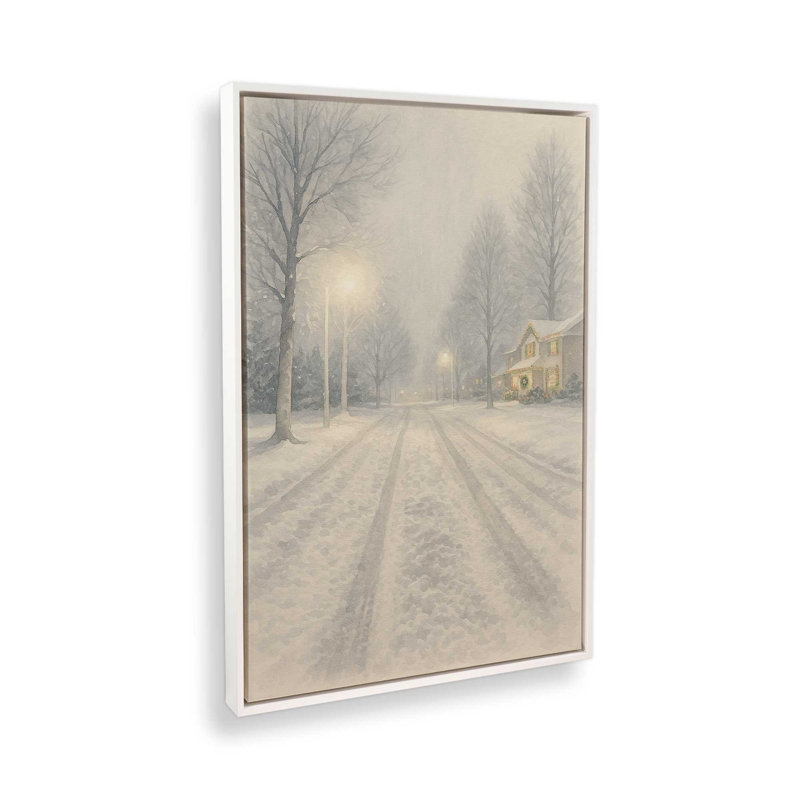 «Silent Nightfall», reproduction d'art sur toile, H 12,75 po x l 8,75 po, Blanc opaque