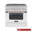 Custom Pro-Style 30 in. 4.2 cu. ft. 4-Burner Freestanding Gas Range with Convection Oven-73306196-73306197