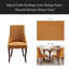Chaise de salle à manger en rayonne en lin et flocage en lin pour chaise de salle à manger-1368206280